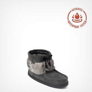 Manitobah Keewatin Waterproof Suede Mukluk Charcoal